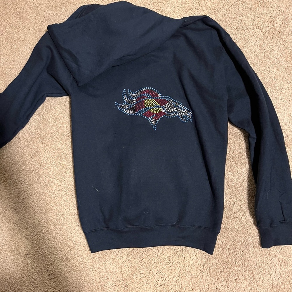 Denver bronco zip up hoodie